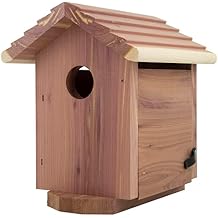 Pennington Pride Birdhouse for Outdoor، Outdoor Birdhouse Cedar، Room for 1 Adult and 3-4 children