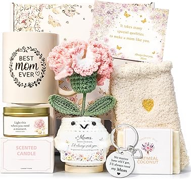 MHSMHL Mothers Day Gifts for Mom, Mothers Day Gift Basket, Best Mom Ever Gift, Moms Birthday Gifts from Daughter Son husband, Mama Gifts, Birthday Gifts Set Box for Mom Wife